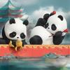 52TOYS BLINDBOX Panda Roll Dragon Boat Racing Series Blind Box Trading Figure, Haired Panda Figure, Collectible Figure, Dragon Boat, Painted,