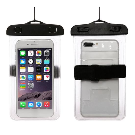 1 Set Phone Dry Bag Touchscreen Anti-scratch Waterproof Shockproof PVC Beach Camping Waterproof Phone Bag Water Sports