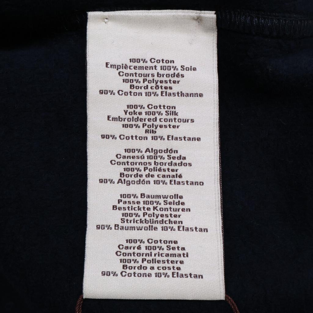 Hermes [Domestically Authorized] H567760HA Ex-Libris Crew Neck Fleece-Lined Sweatshirt/ Tops M NavyUsed