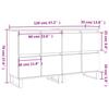 Sideboards 2 pcs Smoked Oak Wood Based Material