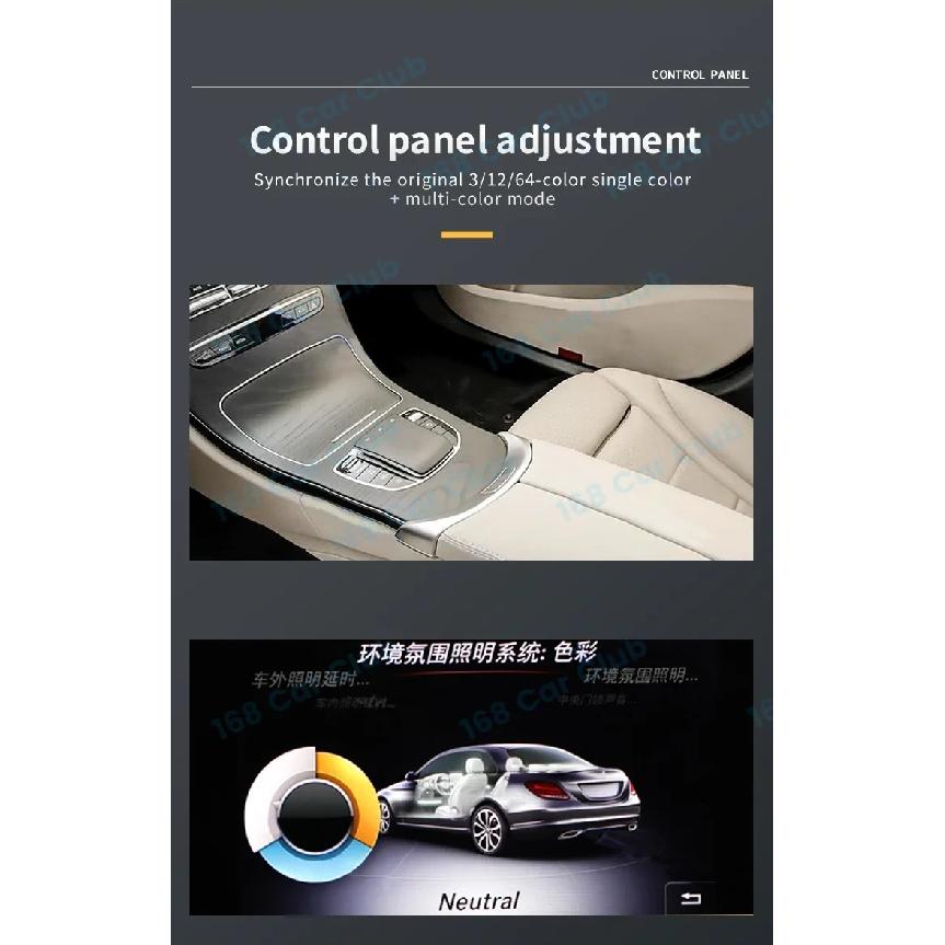 LED Ambient Lights For Mercedes Benz W205 W213 X253 W238 C/E/GLC Class E Coupe Car Door Horn Decorative Shell New Speaker Cover
