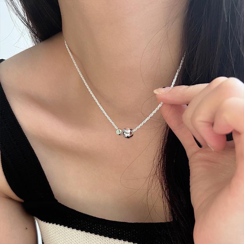 Pearl Necklace Female Niche High-End Sense Light Luxury Design Collarbone Chain Star Ins Student Girlfriends Spring And Summer Must-Have
