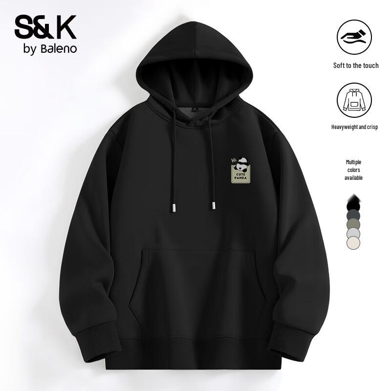 Baleno Men s S&K Series Fleece Lined Hooded Sweatshirt with JPB Panda Print XL