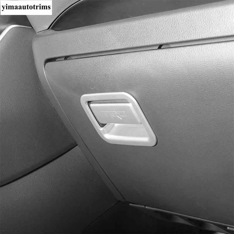 Car Glove Box Handle Sequ Panel Cover Trim For TOYOTA RAV4 RAV 4 XA50  - 2024 Stainless Steel / ABS Accessories Interior
