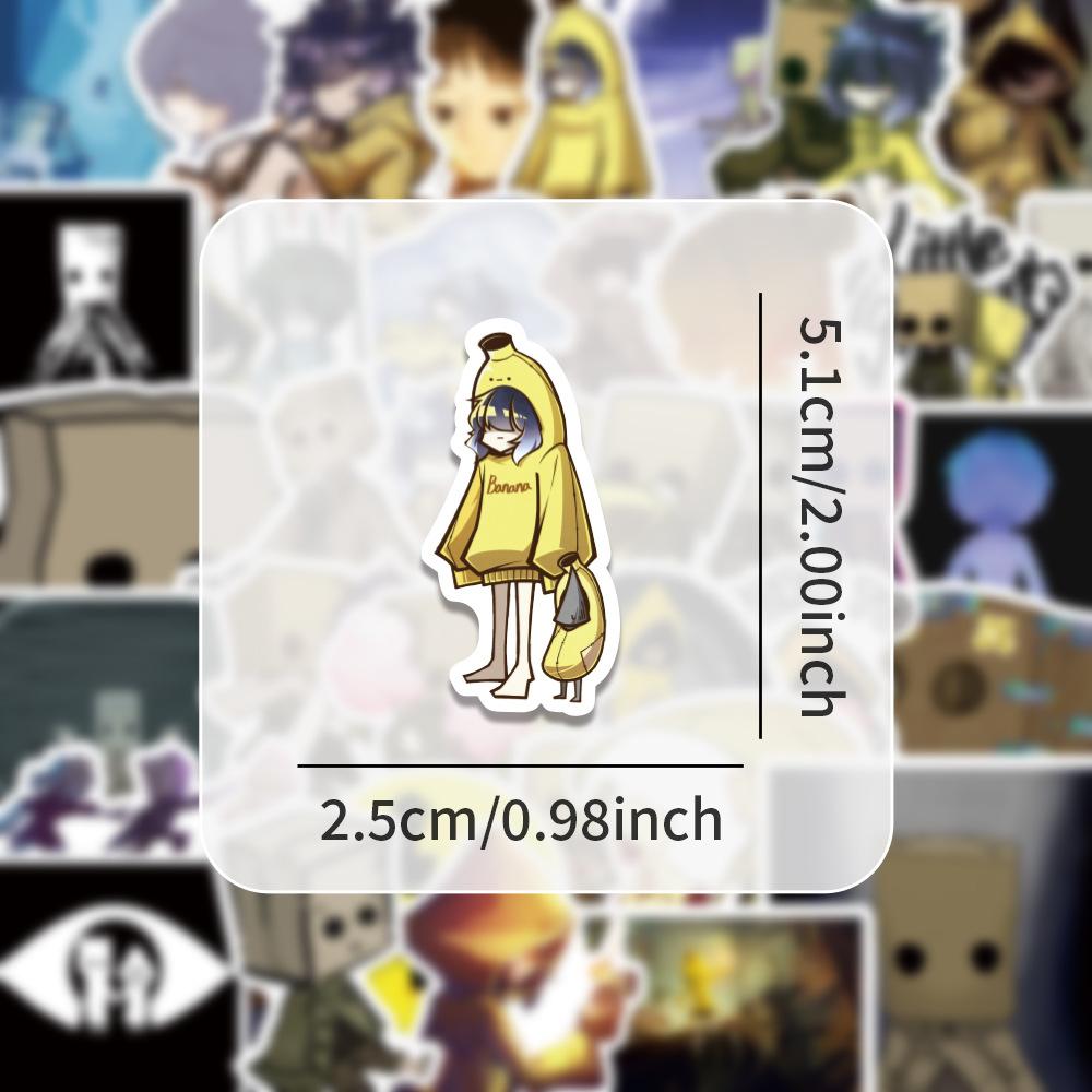 60Pcs/Set Little Nightmares Stickers Waterproof Graffiti Decal Diy Scooter Phone Case Stationery Box Fans Gift