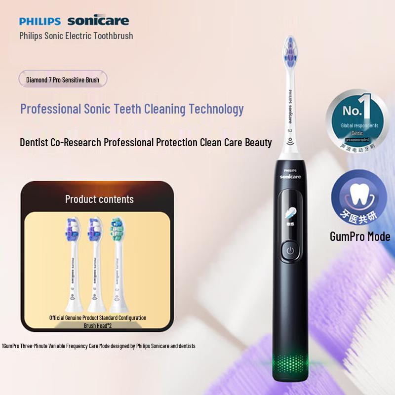 

Электрическая звуковая зубная щетка Philips DiamondClean 7 Series Pro, штепсель CN (адаптер в комплекте)