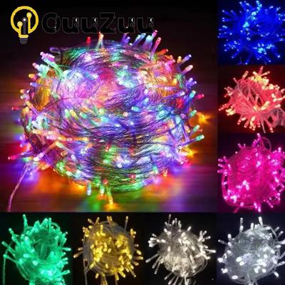 LED-Feen-Lichterkette, 7 Farben, batteriebetrieben, für den Außenbereich, wasserdicht, LED-Lichterkette, Weihnachten, Geburtstag, Zuhause, Party, Dekoration, Lampe