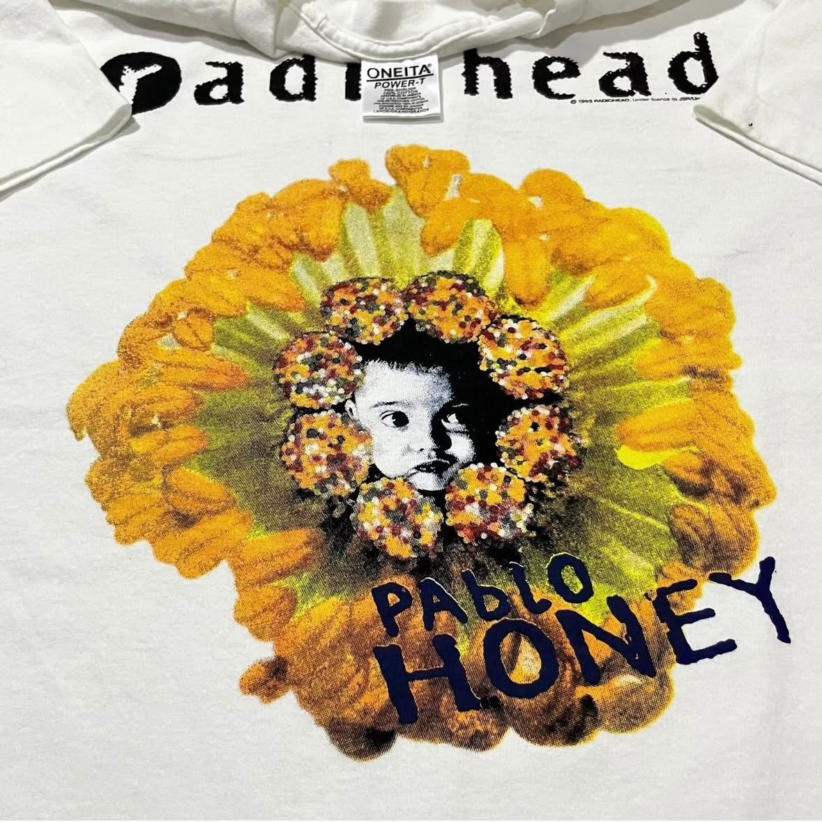 

RADIOHEAD 1993 Vintage Pablo Honey Tour Single Stitch T-Shirt Mens Womens Tees Top REPRINT M