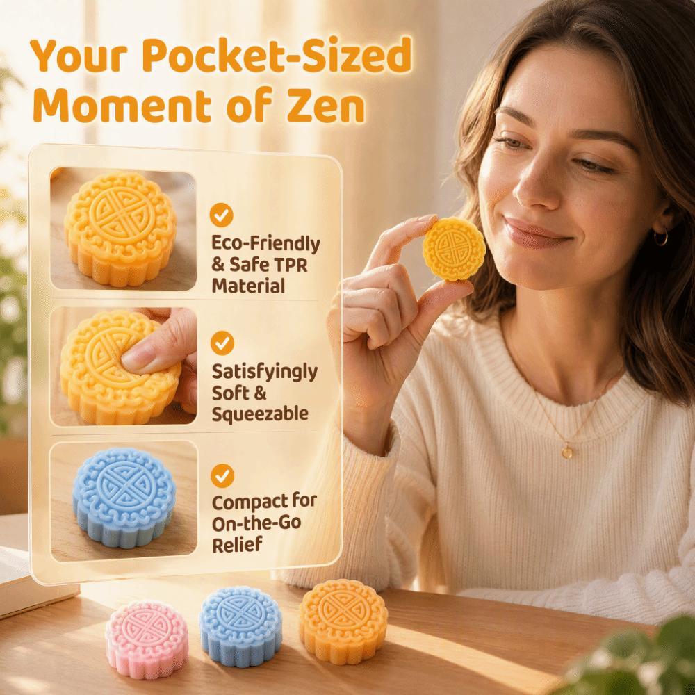 Kneading Mooncakes Squishy Toy Super Soft Slow Rebound Fidget Toy for Kids Adults