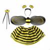 Ensemble Costume Abeille 4 Pièces Design Mignon 4 Pièces Fée Jupe à Taille Élastique Tenue Bourdon