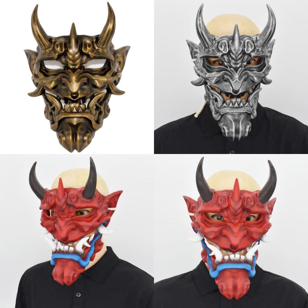 Fangs Ghost Face Mask Horror Prop Resin Decoration For Halloween Party Use