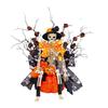 Halloween Skull Pumpkin Statue Halloween Horror Decoration Realistic Skull Halloween Skull Skeleton Pumpkin Window Decoration
