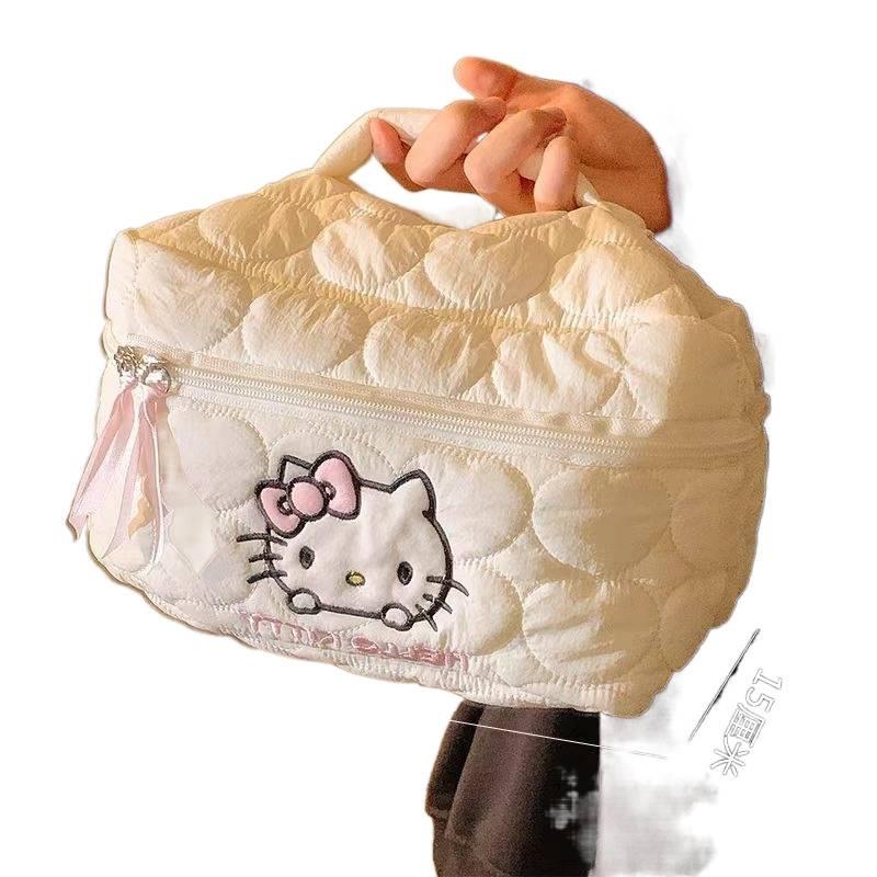 Large Capacity Skincare & Makeup Tote: Cute Portable Japanese-Style Toiletry Bag for Women with Free Shipping