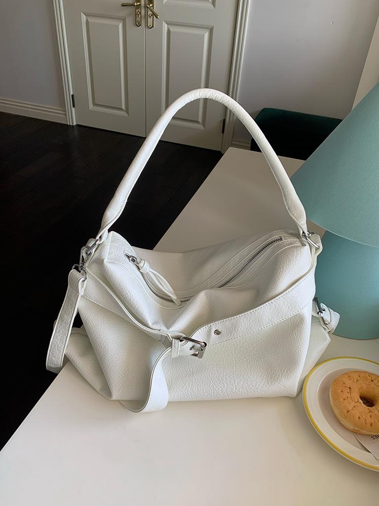 

Вместительная черная универсальная сумка-локомотив Spice Girl, персонализированная, модная, повседневная, на плечо, под мышку, сумка-мессенджер для поездок на работу, сумка-тоут белый