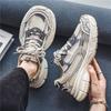 Spring new breathable mesh sports shoes thick-soled non-slip casual running dad shoes