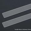 2Pcs 2-5mm Clear Acrylic Thickness Ruler Sturdy Rolling Pin Guide for Homemade Cookie Fondant Maamoul