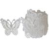 Cute 1m Vintage White Butterfly Edge Trim Applique for Sewing Craft
