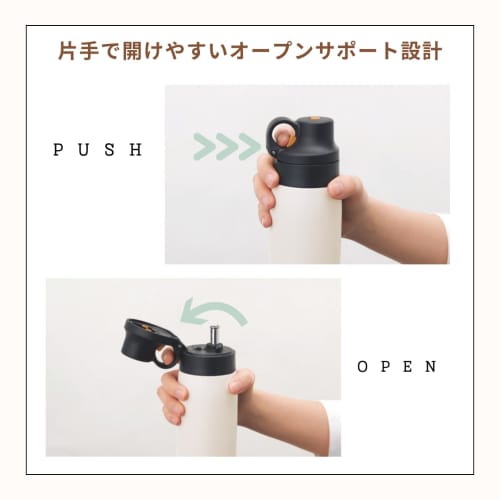 Tiger Vacuum Insulated Water Bottle, 600ml, with Stainless Steel Straw, Mug, Keeps Drinks Cold, Perfect for Home Use, Can be Used as a Tumbler, Gray,