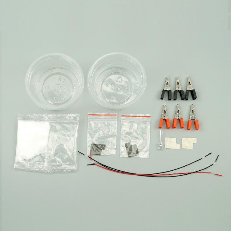 Primary School Students Diy Technology Small Production Salt Water Power Generation Clock Suit Manual Invention Of Scientific Experiment Material