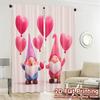 2D Flat Printing  JIT 2pcs   Curtains (Without Rod) Gnome Love Parade Chic Curtains&Window Treatment Yarn Curtains All Seasons