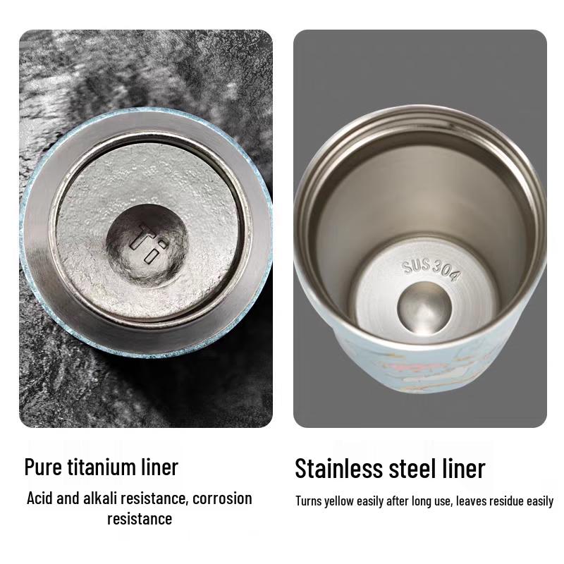 Fubolai FB-T19 Pure Titanium Magnetic Insulated Tea Cup