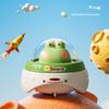 Children's Pressing Flying Saucer Inertia Toy Car Animal Shaped Educational Toy for Infants