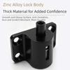 Aluminum Alloy Window Security Lock Fixed Buckle Push Pull Move Security Lock Universal Fit With 2 Keys Sliding Door Locks