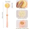 Bath Brush Back Body Bath Shower Sponge Scrubber Brushes With Handle Exfoliating Scrub Skin Massager Exfoliation Bathroom Brush