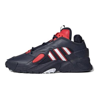 Originals Streetball Leder Sport Bequem Rutschfest Langlebig Mid-Top Lifestyle Freizeitschuhe Herren Freizeitschuhe Blau Rot FY7995