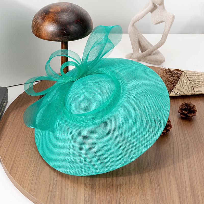 new spring and summer big-brimmed top hat children French retro fashion small headgear bow socialite banquet