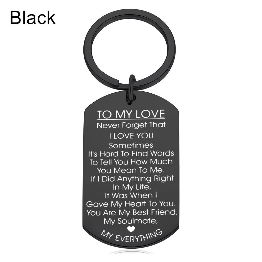 Wife Wedding Boyfriend Anniversary Lover Gifts Keychain Valentines Day Key Ring TO MY LOVE
