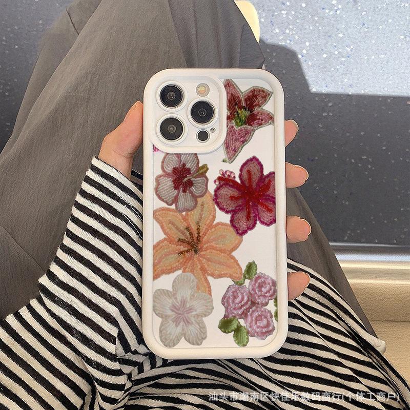 Applicable to iPhone13/14 Apple 15ProMax niche flowers and plants 11/12 anti-drop 16plus all-inclusive mobile phone case
