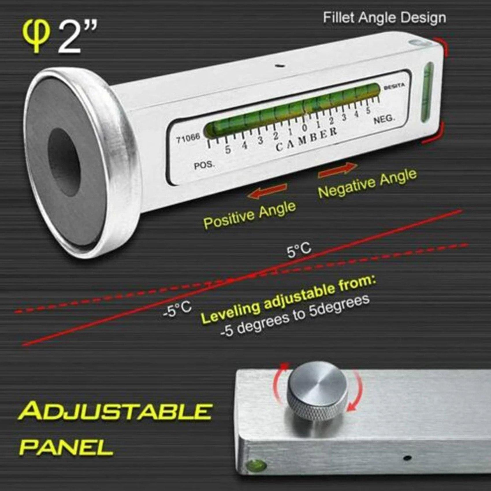 Popular Automotive Universal Four-Wheel Alignment Level Magnetic Force Tire External Inclination Correction Aids белый