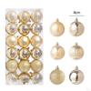36 Pieces Christmas Balls Decorations Shiny Tree Ornaments Pendants for