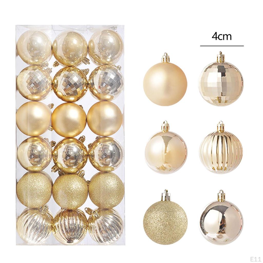 36 Pieces Christmas Balls Decorations Shiny Tree Ornaments Pendants for