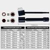 8PCS Multiple Angle Rotating Sockets Wrenches Extensions Practical Alloy Steel Suitable with Electric Impact Driver and Sockets