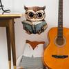 Cartoon Carefully Read The Book Owls Bedroom Study Home Background Decoration Wall Stickers