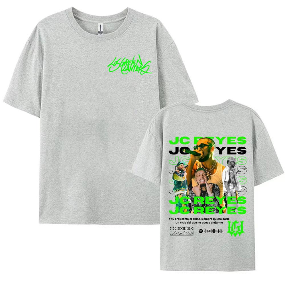 Rapper Jc Reyes Tour 2026 Double Sided Printed Tee Shirt Men Women Harajuku Fashion Gothic Tshirt Summer Comfort Cotton T Shirt