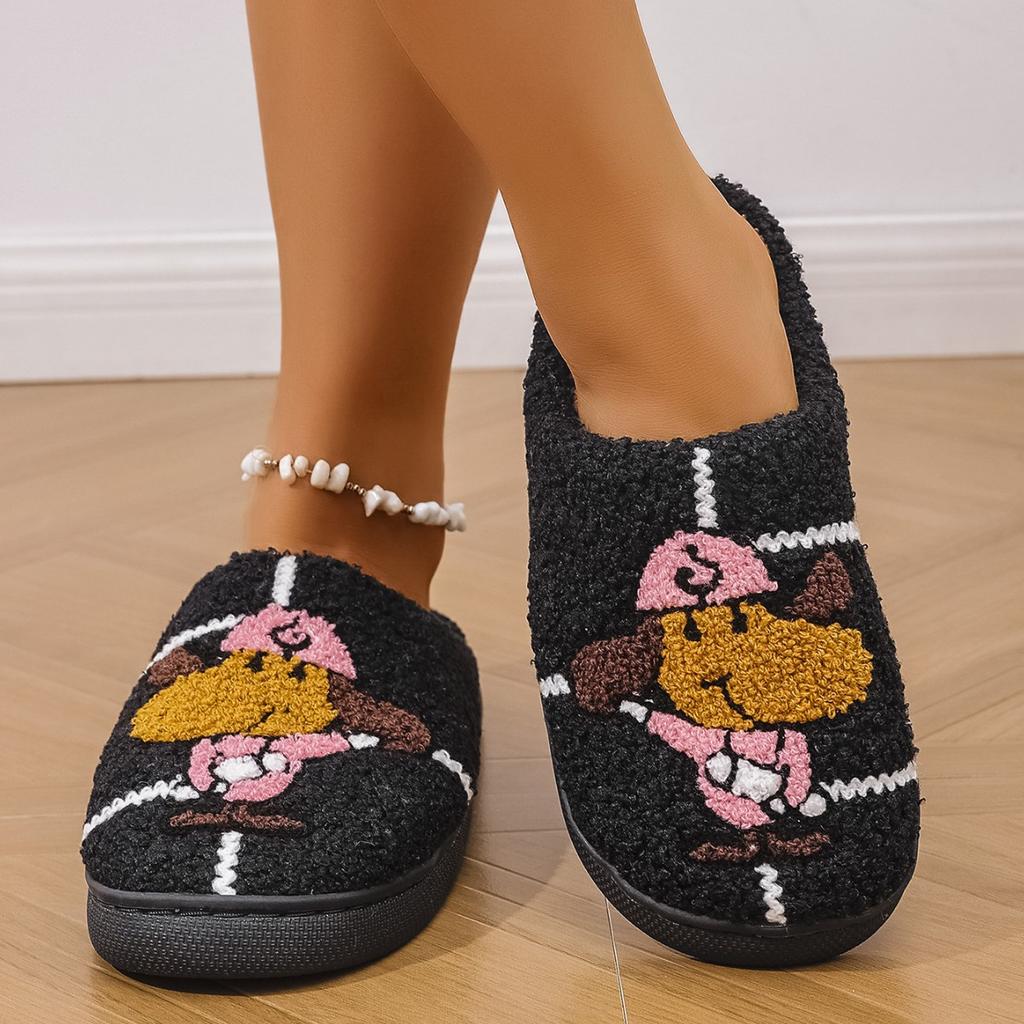 Fashion Cartoon Cute and Interesting Dachshund Dog Women Slippers Indoor Warm Comfort Lightweight Bedroom Concise Winter Cotton Shoes