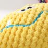 Corduroy Dog Chew Toy Squeaky Plush Toy with Colorful Rope Chew Resistant Self-Entertainment Toy Dogs Tug Toy for Small