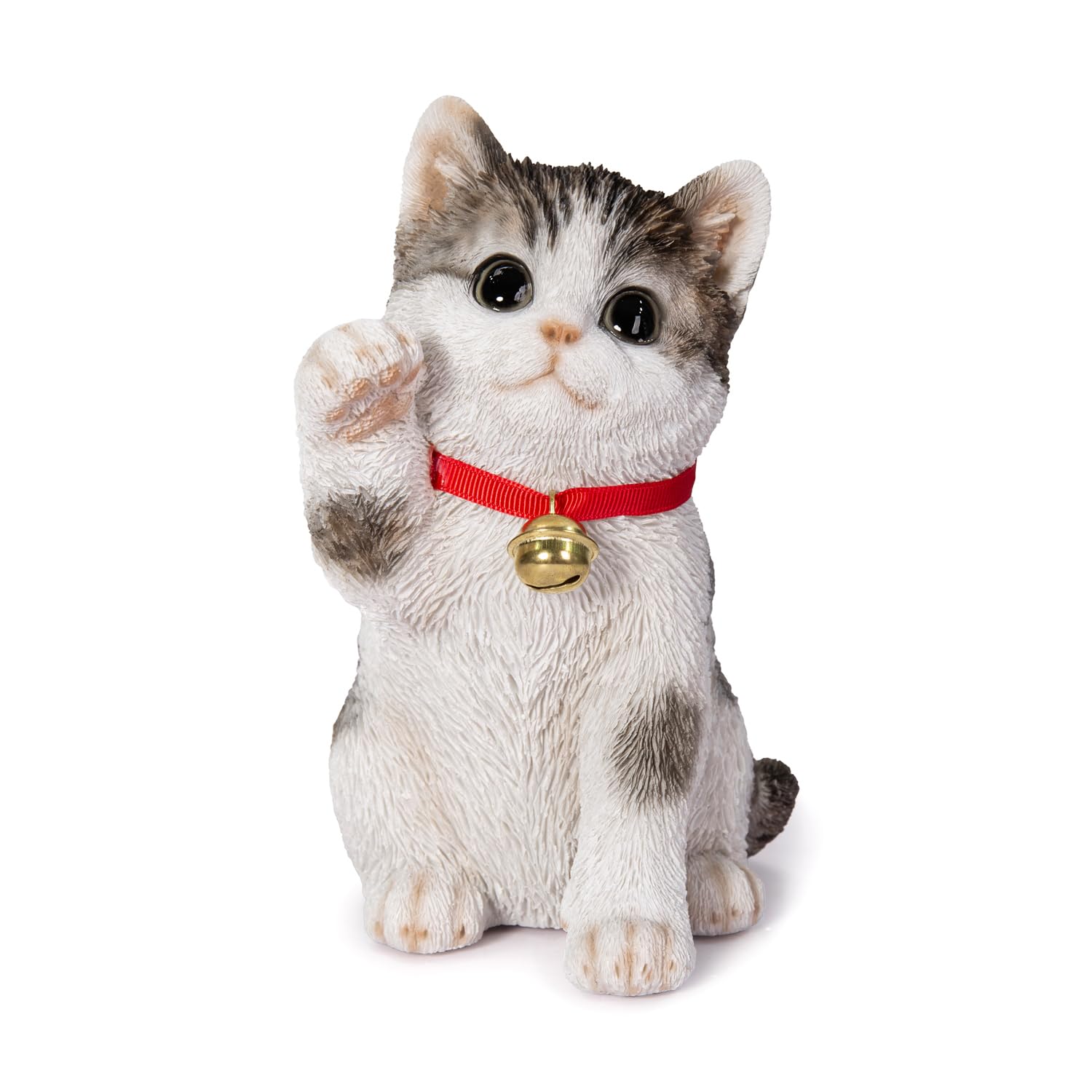 

Ubia Brown Tabby and White Cat Raising Its Right x 10 x Doll Animal Garden Maneki-neko Paw, 12.5 16.9 cm, Figurine, Ornament, Decoration, Cat,