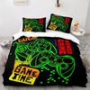 Boy's Gamepad Duvet Cover Set Single Double Size For Boys Girls Game Lover Bedding Set Polyester Comforter Cover With Pillowcase