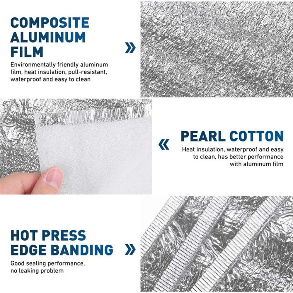 Takeaway Aluminum Foil Lunch Kitchen Gadgets Hot &Cold Pouch Thermal Insulation Bag Food Pouches