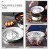 Reusable Household Bbq Grill Pan Lightweight Safe Material Easy Clean Surface for Outdoor Cooking Grilling Pan with Handle