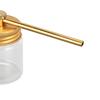Hair Fiber Powder Spray Bottle Refillable Spray Pump Dispenser Portable Hair Fiber Applicator for Home Hair Salon Gold