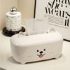 Cartoon Animal Tissue Box Non-Slip Base Large Capacity Napkin Container Thickened Space Saving Paper Towel Holder Desktop Use