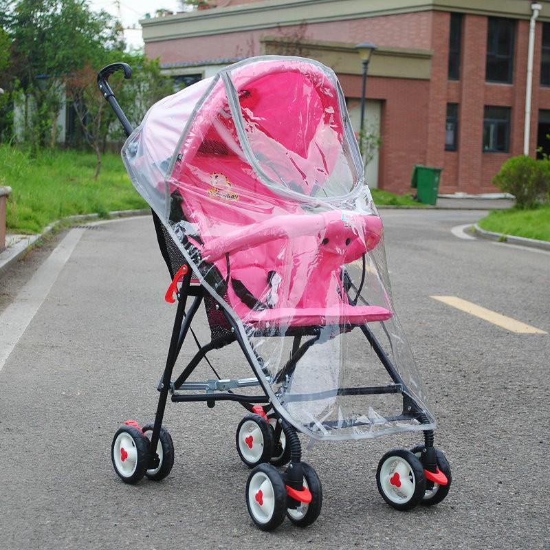 Universal Baby Stroller Rain & Windshield Cover with Umbrella Protection