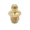 X Autohaux 10pcs M8 x 1.25 Thread Brass Straight Grease Nipple Fitting for Car