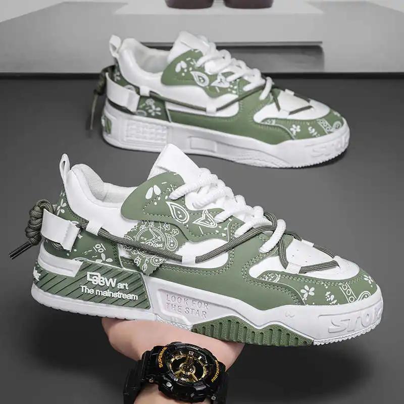 Thick Heeled Army Green Pink Sneakers Women Casual Red Shose Women Tennis Shoes Sneakers Sports Classical New Season