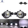 1pair Angel Eye Fog Light For Nissan Dualis J10 JJ10 2007-2015 Car Front Bumper H11 LED Fog Lamp Daytime Running Light DRL12V